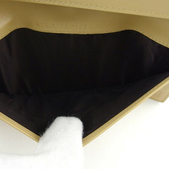 GUCCI wallet Lizard beige leather Auth Used L3510 - Picture 5 of 9